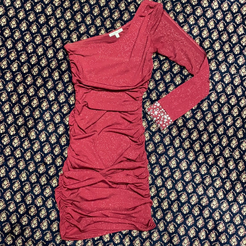 LAST CHANCE Charlotte Russe maroon holiday dress - donated 2/28